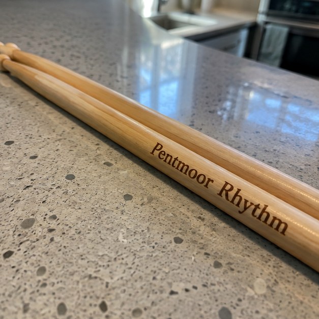 Custom drumsticks — customer photo