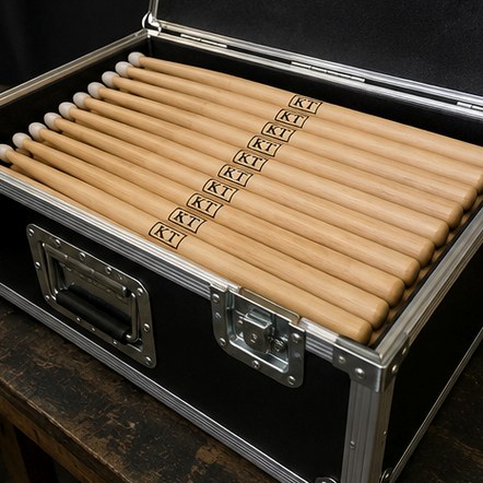 Customized drumsticks for bands, artists and tour merch