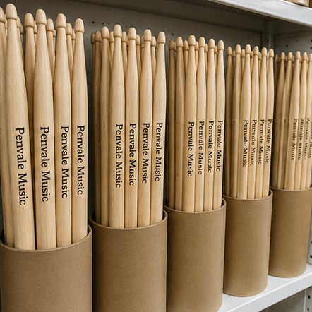 Customized drumsticks for drum shops and music retailers